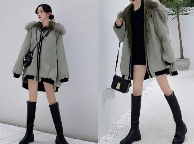 时尚穿搭绝对是所有小仙女们都喜欢的 中长款大衣搭配长筒靴好看吗？