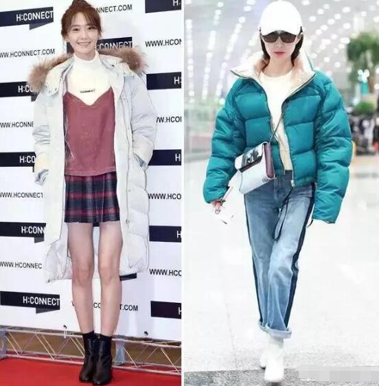 以前跟时尚沾不上边的羽绒服 羽绒服里面穿什么显瘦？
