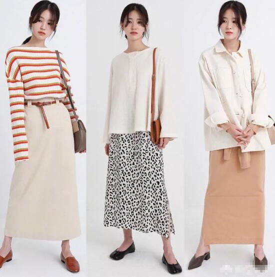 我发现韩国很多品牌的模特穿搭图 韩式慵懒女生衣服搭配图