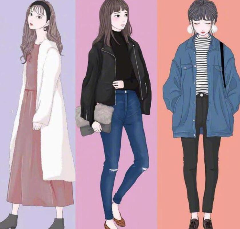 我们来分享几套日本的服装手绘图 日系的服装风格有哪些