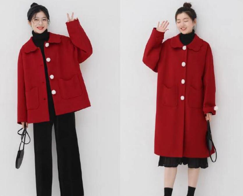 转眼间又到年底了 红色系服装搭配图片