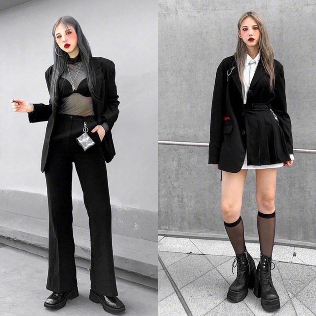 提起黑色的穿搭风格 全黑衣服怎么搭配图片