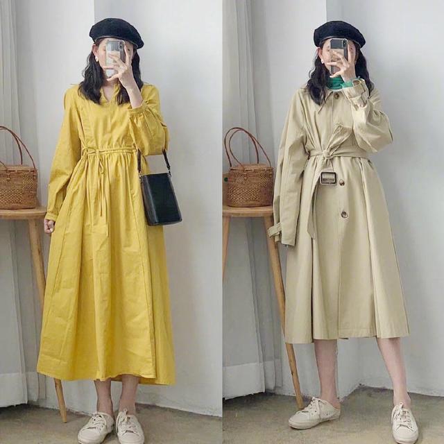 春日的穿搭多种多样 简约小清新女生的穿搭图片