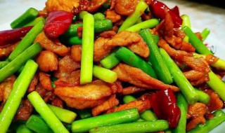 蒜苗搭配什么炒菜好吃 蒜苗炒肉的做法