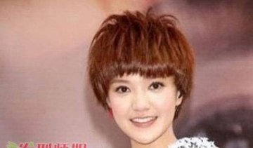 时尚纹理烫元素 时尚女生短发纹理烫发型图片