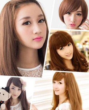 甜美女生发型可爱 女生好看显甜美的假发发型图片