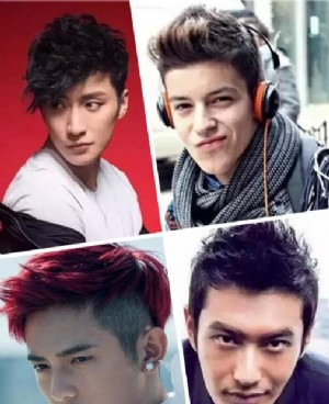 潮男飞机头短发发型图片 短发发型男生16种图片 飞机头