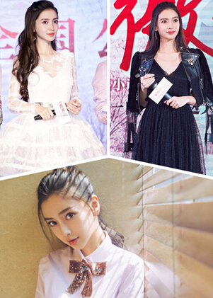 Angelababy长发造型鉴赏 女神就该长发飘飘！
