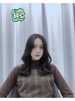 圆脸锁骨烫发型图片 杭州烫发锁骨发型烫发圆脸方脸
