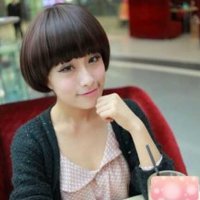 最流行的蘑菇头短发图片 女生可爱蘑菇头短发发型图片