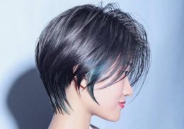 秋季女生沙宣波波头气质时髦 30岁职场女士干练气质沙宣头设计