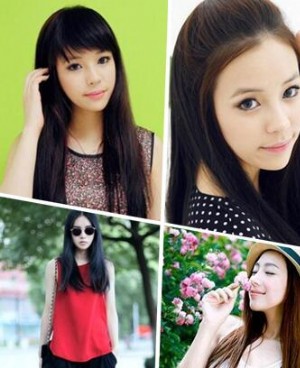 最新秋季时尚女生长直发型 今年流行直发发型图片女中长发