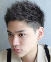 私人订制帅酷短头发造型 英俊潇洒男士短烫发永不落伍