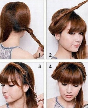 不容错过的diy！冬季长发发型教程组图