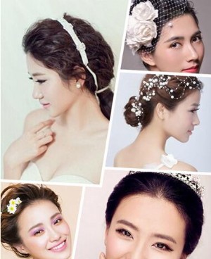 新娘造型设计 高贵、甜美新娘发型设计图