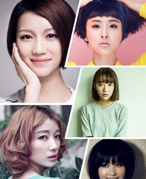 夏季女生清爽短发发型图片 女士短发流行头型图片夏天