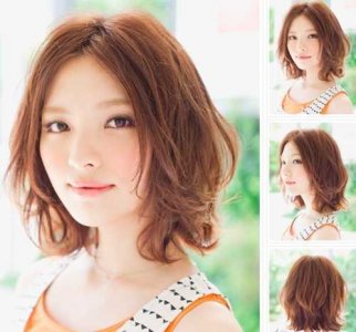 就要甜美温柔范 韩式女生中分梨花头发型