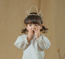 夏季儿童扎发图片 小孩子的头发很短怎么扎上去不热