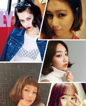 沙宣短发圆脸 呈现小脸效果的沙宣头短发发型