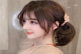 刘海发型女图片2022 五款八字刘海能减龄显脸小