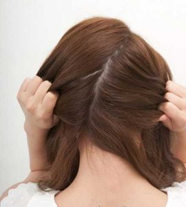 简单又易学盘发步骤 韩式淑女型盘发发型图解