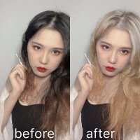 faceapp超真实P图✨洋娃娃金发色教程