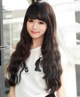 玉米须烫短发 最新女生流行修颜长发玉米烫