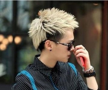 男生染白色头发发型 男生染白发时尚发型图片