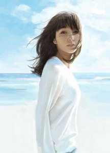 气质女生冬季斜刘海梨花头发型 很美很赞