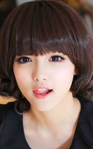 韩国女生卷发造型 韩国女生甜美俏皮短卷发