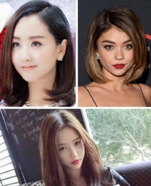女生气质内扣中长发发型图片 可爱御姐女神你喜欢哪种风格