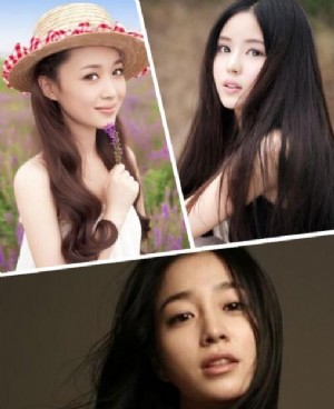 清纯美女长发发型化身成为邻家小女孩