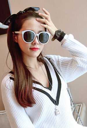 韩式头发女中长发 女生韩式中长发直发发型图片