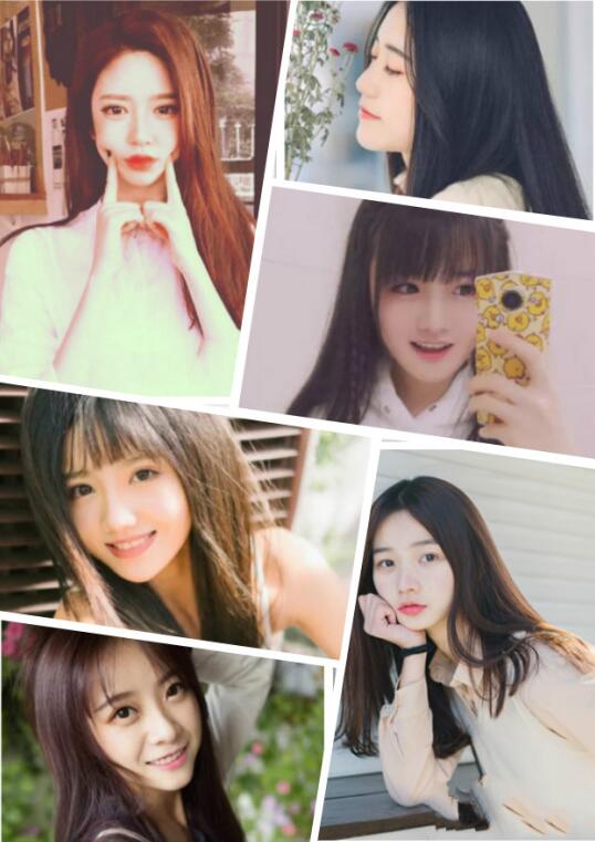 女生披肩长直发发型 俏丽清纯超显嫩