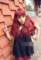 小女生蛋卷烫中长发显示水灵 逆袭成小仙女的蛋卷头发造型图片