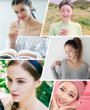 没有刘海怎么戴发带 这些造型就很pretty！