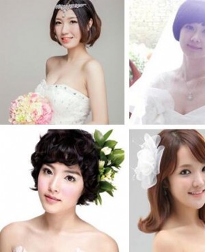 适合伴娘的短发发型图片 5款精选新娘短发发型图片