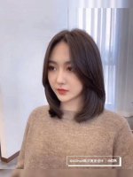 圆脸 长脸 鹅蛋脸适合的中长发锁骨发型剪发