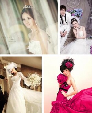 韩式婚纱造型 韩式婚纱照新娘发型做个最美的女人