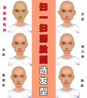 扫一扫测脸型选发型❗帅炸❗飒爆❗