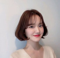 波波头＋气垫烫＝韩式甜美可爱女孩纸