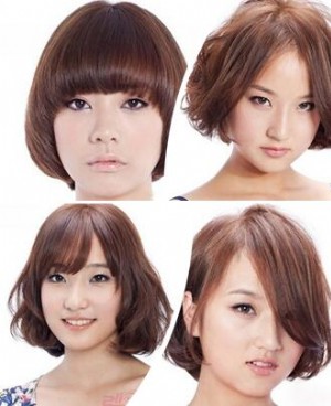 胖脸女生短发造型图片 女生超瘦脸时尚短发发型图片