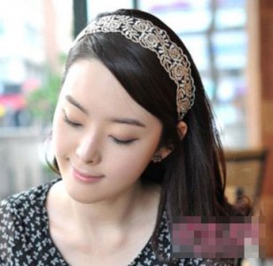 大长脸女孩子合适露脑门么 脸大女生戴什么样地发箍漂亮
