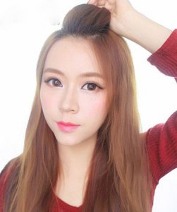 简单少女风长发编发发型 邻家萌妹子好看编发发