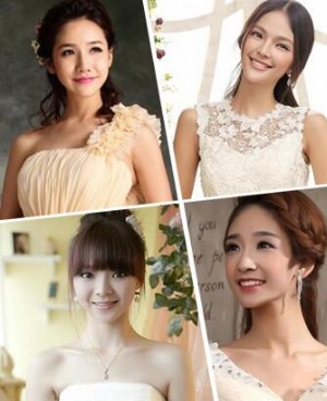伴娘的头发造型图片 一览五款最新韩式伴娘长发发型图