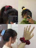 bm风大肠发圈戴法安利仙女夏季穿搭必备款