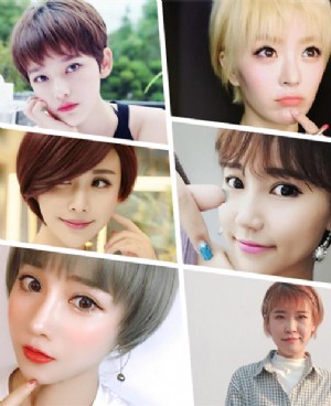 短碎发发型图片女洋气 一剪就清爽的女中短碎发发型