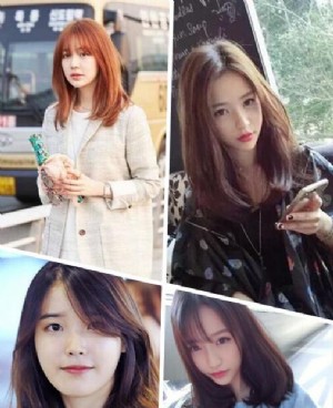韩式中长发刮起自然随意风