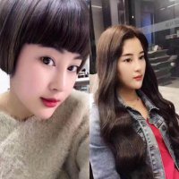 无痕超短发接发效果图 效果自然会让你满意