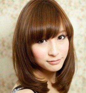 温婉优雅范女生 最新甜美简单梨花头发型